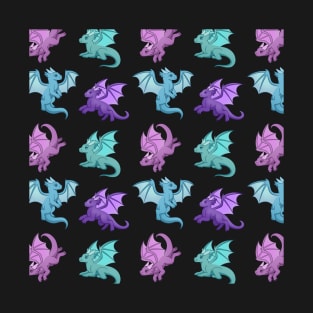 Cute Dragon Pattern T-Shirt