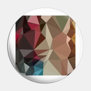 Butterscotch Brown Abstract Low Polygon Background Pin