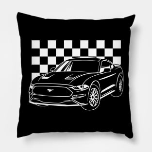 Ford Mustang Racing Pillow
