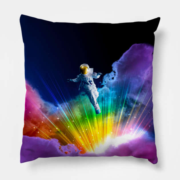 Chroma Clouds Pillow by LumiFantasy