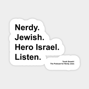 Torah Smash. Listen. (black text) Magnet