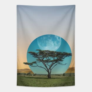 Moon Tree Tapestry
