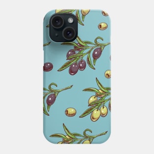 Olives - Mediterranean pattern Phone Case