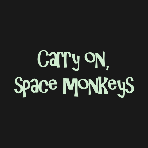 Oz 9 Space Monkey t-shirts greenish by Oz9