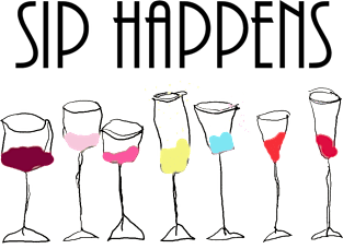 SIP HAPPENS FUNNY WINE LOVERS DRINKING GIFT Magnet