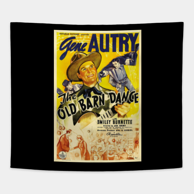 Classic Movie Poster The Old Barn Dance Gene Autry Tapestry