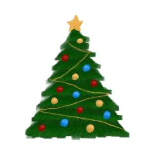 Christmas Tree - No Background T-Shirt