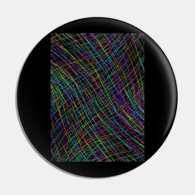 Geometric Futures #8 - Pattern Modular Synth Glitch Art Pin by DankFutura