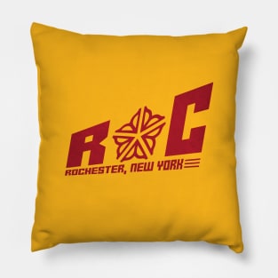 Officially Licensed Rochester Block Logo Pillow