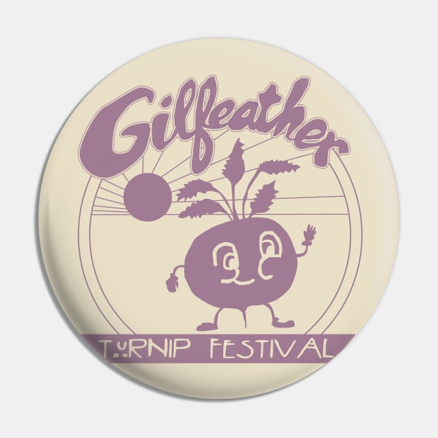 Gilfeather Turnip Festival Pin by MindsparkCreative