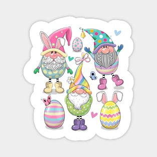 Cute Easter Gnomes Magnet