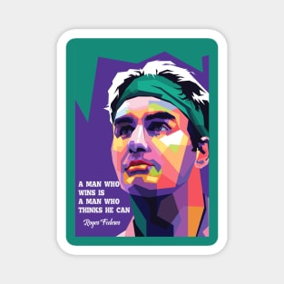 roger federer motivation Magnet