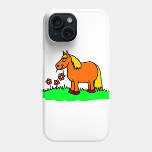 Cute Plump Pony Cartoon Phone Case