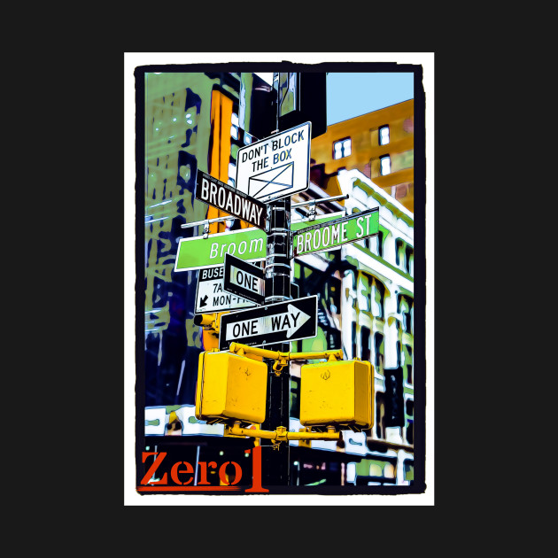Discover Zero1-1.47 NYC Soho Street Corner - Nyc - T-Shirt