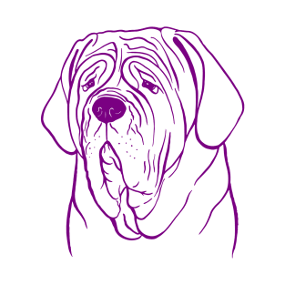 Neapolitan Mastiff (Lilac and Purple) T-Shirt