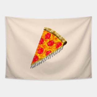 Vintage Ad Pizza Slice Tapestry