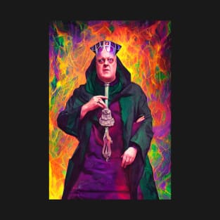 Cyberpunk Aleister Crowley The Great Beast of Thelema painted in a Surrealist and Impressionist style T-Shirt