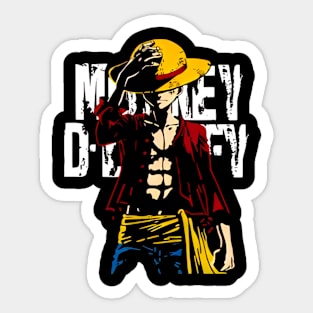 One Piece Monkey D. Luffy Sticker - Sticker Mania