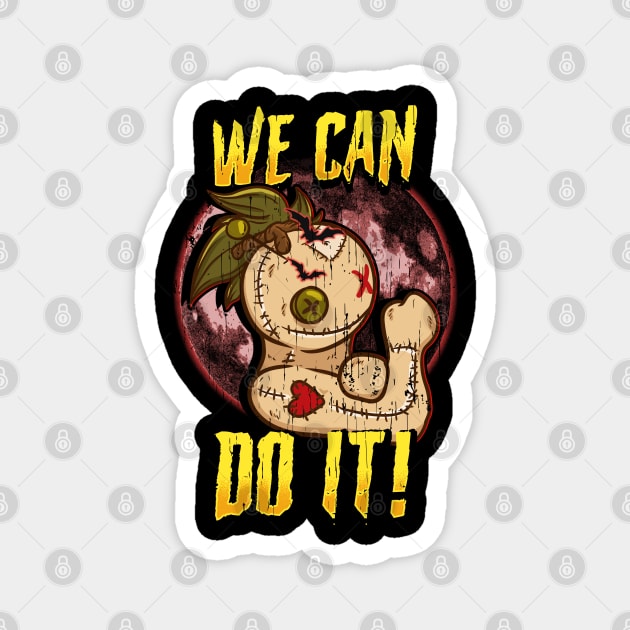 Voodoo Doll We can do it Halloween Funny Trick or Treat Magnet by creative