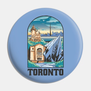 Toronto City Canada Landscape Pin