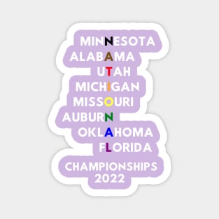 NCAA Nationals 2022 Rainbow Magnet