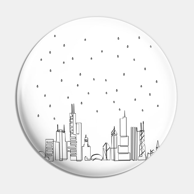 A rainy day in Chicago Pin by PauRicart