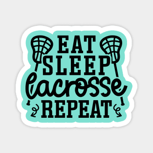 Eat Sleep Lacrosse Repeat Sport Cute Funny Magnet