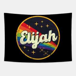 Elijah // Rainbow In Space Vintage Grunge-Style Tapestry