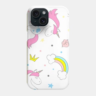 pattern  unicorn Phone Case