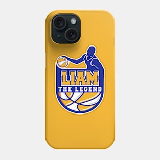 Liam The Legend Basketball Custom Player Your Name Phone Case