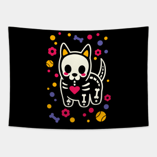 dog skeleton Tapestry