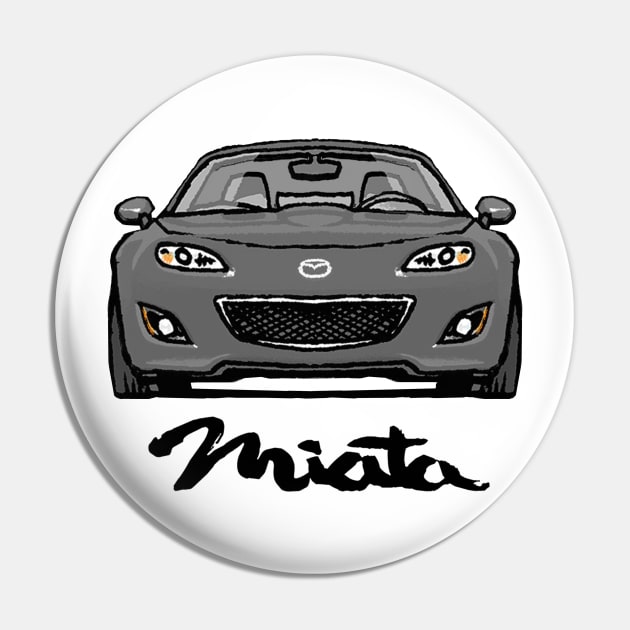 Mazda Mx5 Miata NC2 Grey Pin by Woreth