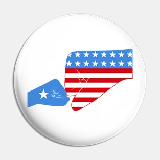 UK & Somalia Baby Fist Bump Patriot Flag Series Pin