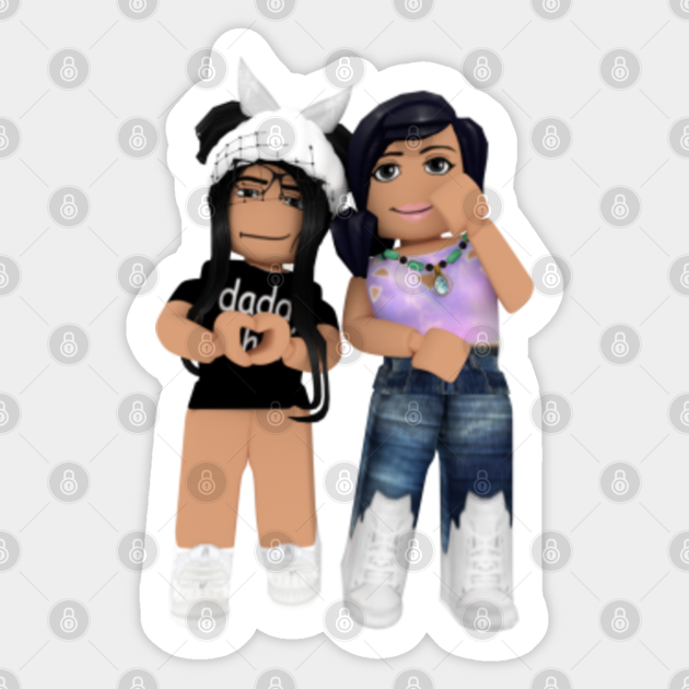 Roblox Girls Roblox Sticker Teepublic - roblox girls pictures