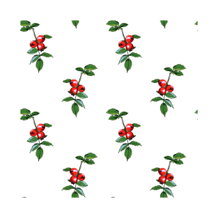 Pattern of a branch of rose hip T-Shirt