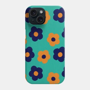 Retro Flower Power Green | Vintage | Pattern | Florals | Pastel Phone Case