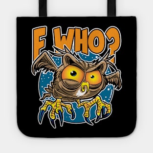 F Who ? Owl Tote