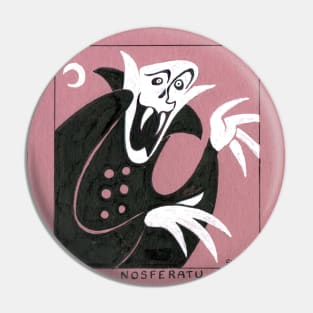 Retro Nosferatu Pin