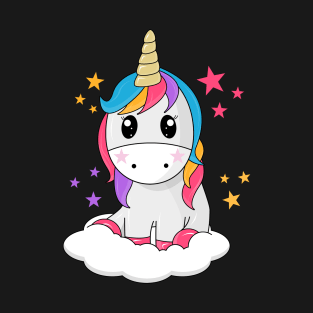 Cute Unicorn on a Cloud T-Shirt