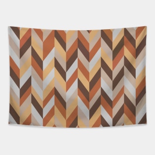 Chevron Earth Tones Nordic Tapestry