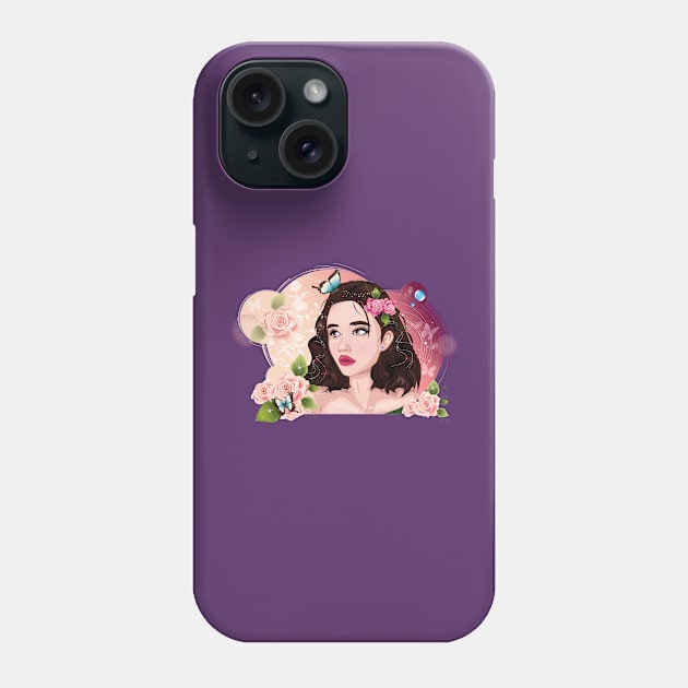 Roses girl Phone Case by obscurite