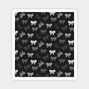 Bows in grey scale wallpaper Magnet