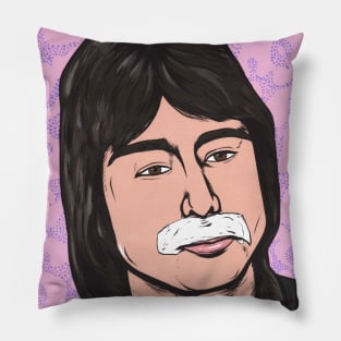 Faithfully Steve Perry Mustache Pillow