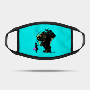 Bioshock Masks with designs by featured artists.  TeePublic