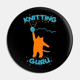 Knitting guru Pin