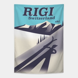 Rigi Switzerland vacation poster. Tapestry