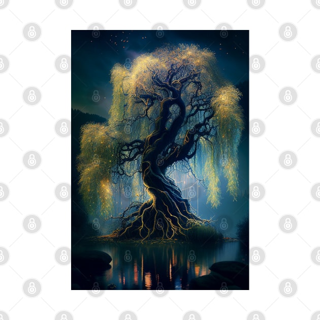 The Magic Willow Tree by Legendary T-Shirts