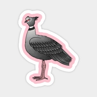 Southern screamer bird cartoon illustration Magnet