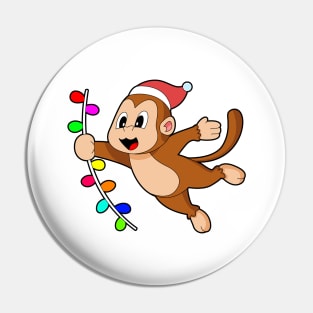 Monkey Christmas Liana Pin