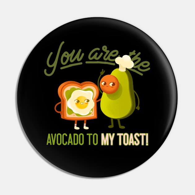 Avocado Toast Cool Avocado Couple Bread Chef Breakfast Pin by TV Dinners